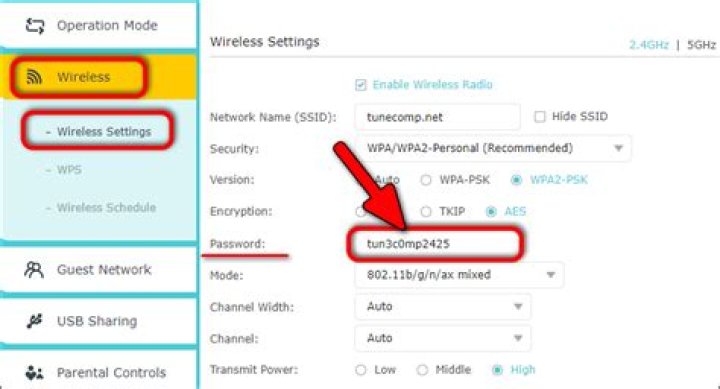 What is network security key for WIFI?
