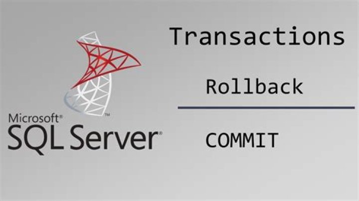 What is ROLLBACK and COMMIT in SQL Server?