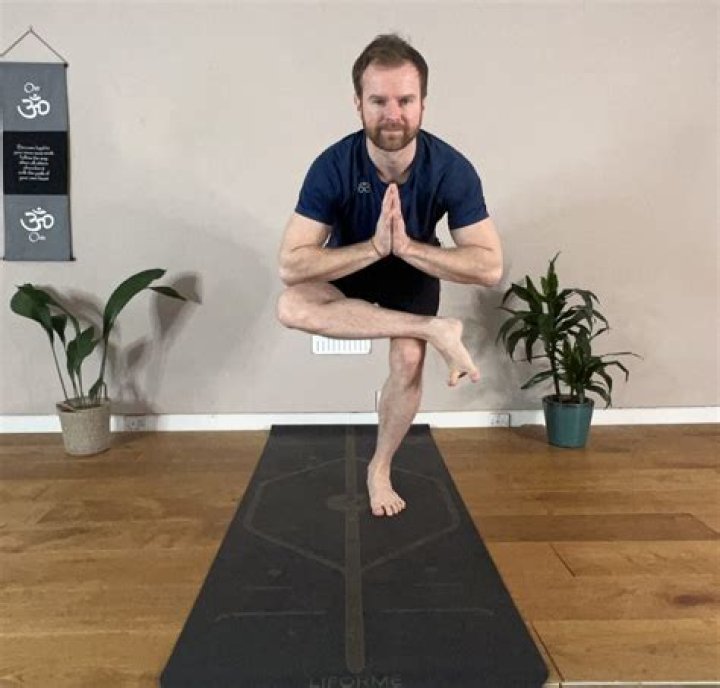 What is standing Figure 4 pose called?