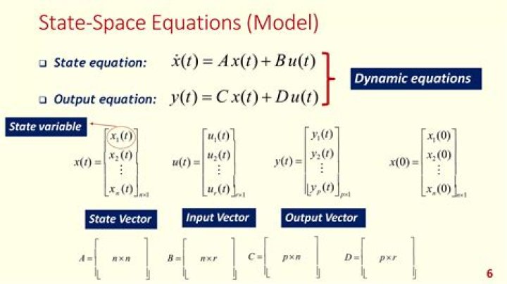 What is state in state space model?