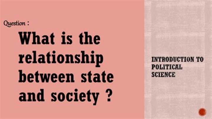 What is state society relations?