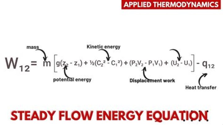 What is steady flow equation?