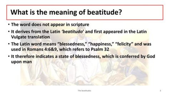 What is the 1st beatitude