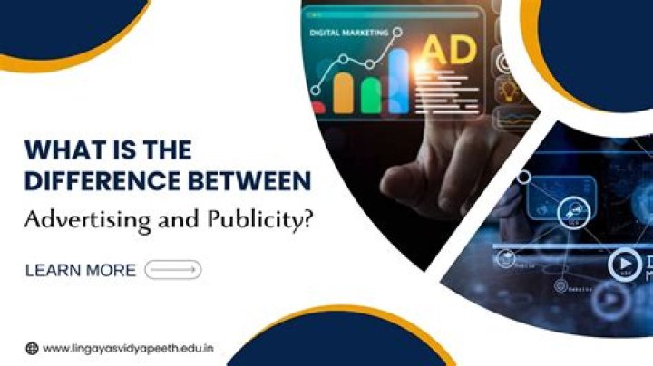 What is the difference between advertising and publicity?