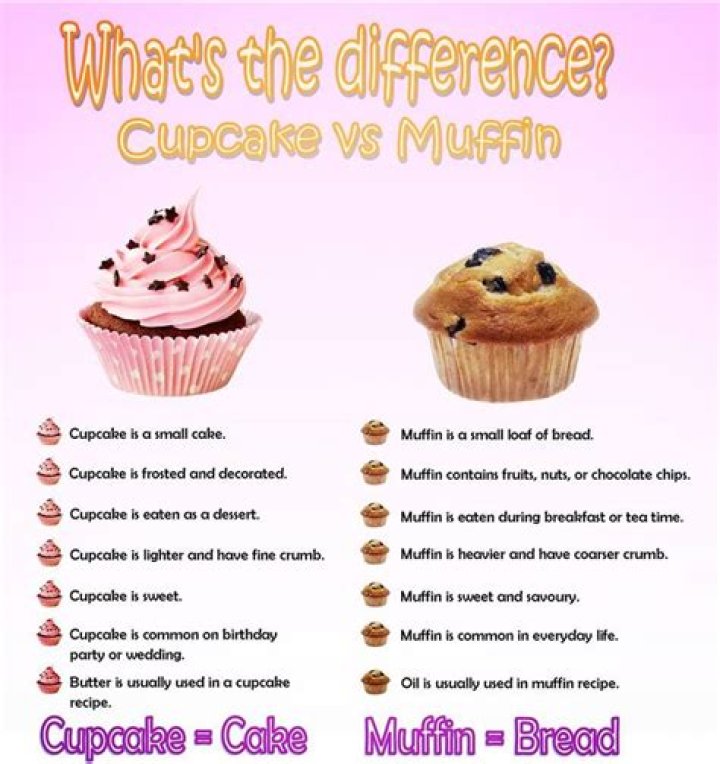 What is the difference between cupcake and brownie?