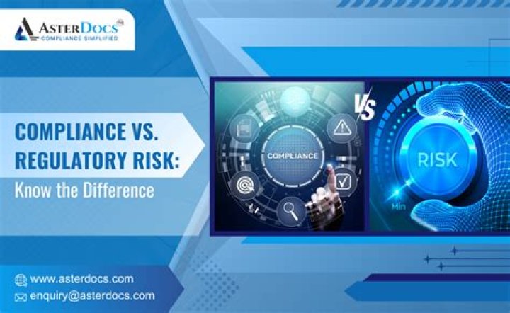 What is the difference between regulatory risk and compliance risk