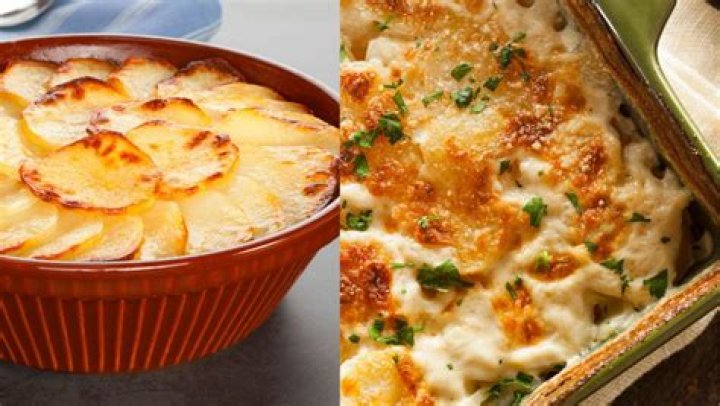 What is the difference between scalloped potatoes and potato bake?