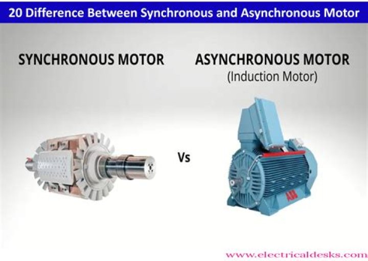 What is the difference between synchronous and asynchronous motor?