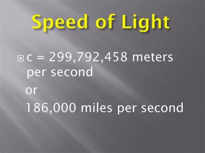 What is the exact speed of light in meters per second?