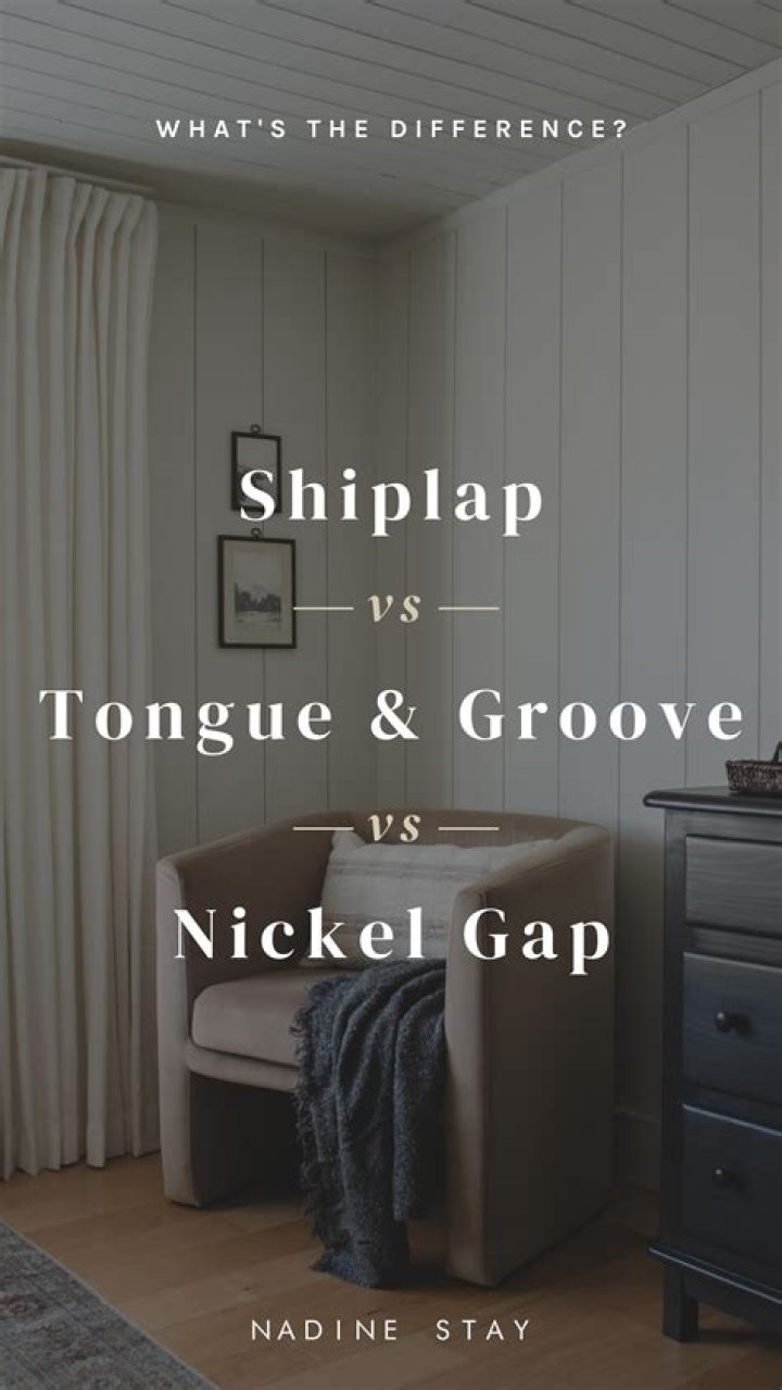 What is the gap between shiplap