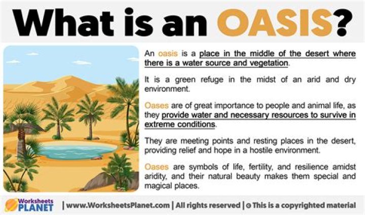 What is the importance of Oasis