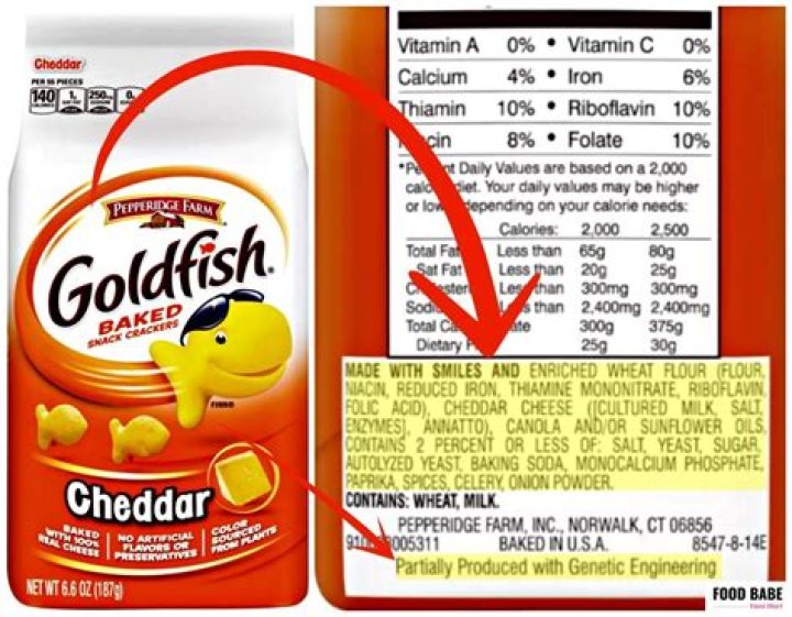 What is the main ingredient in goldfish?