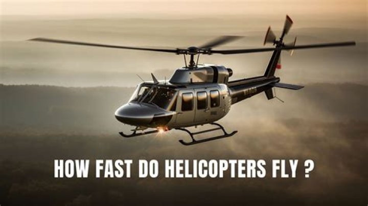 What is the maximum speed of a helicopter?