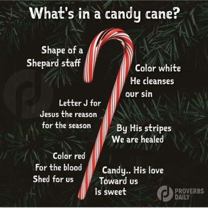 What is the meaning of the candy cane?