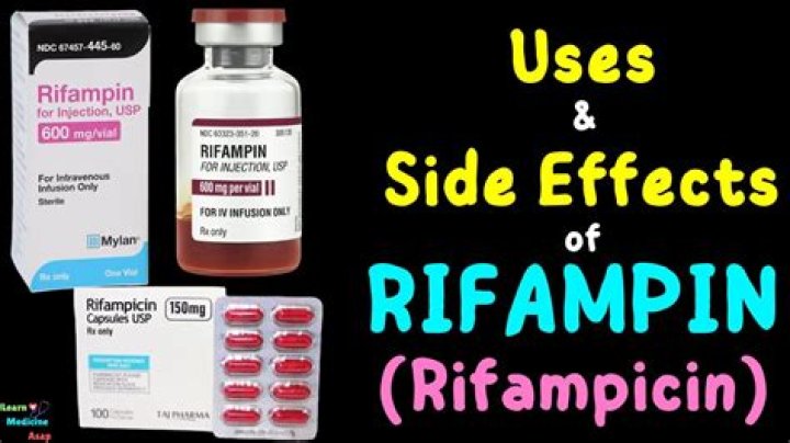 What is the most common side effect of rifampin