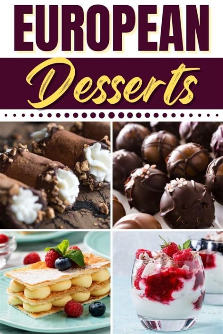 What is the most popular dessert in Europe?