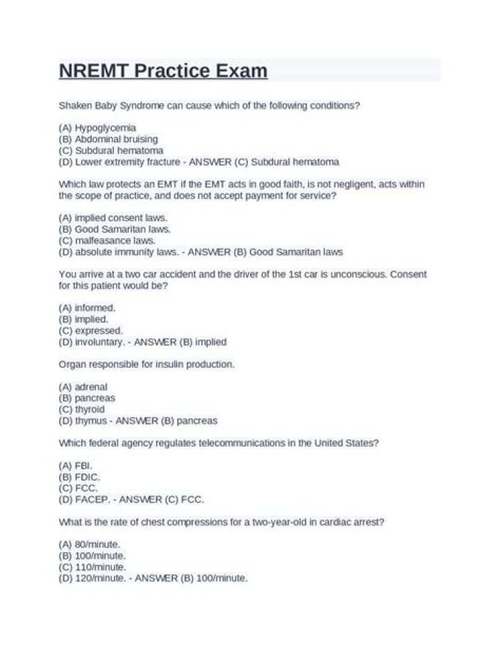 What is the NREMT practical exam?