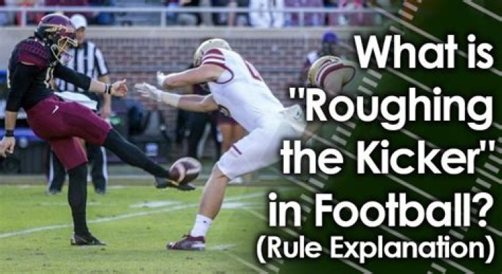 What is the penalty for roughing the kicker in high school football?