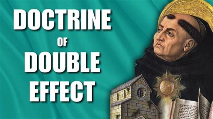 What is the purpose of the doctrine of double effect?