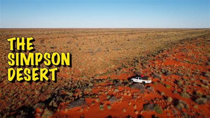 What is the Simpson Desert famous for?