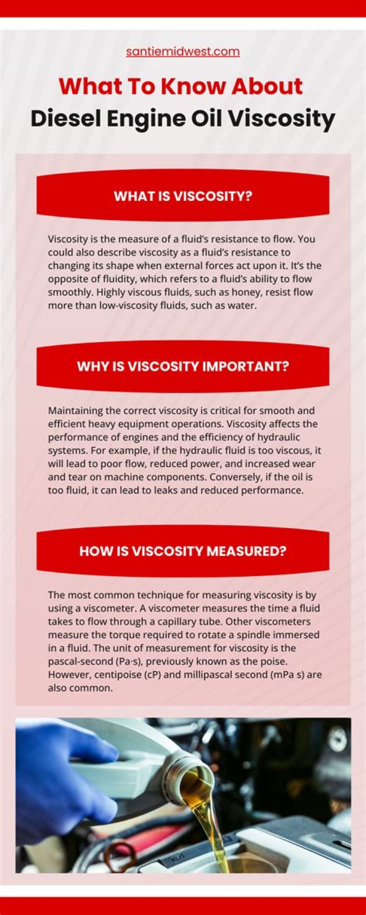 What is the viscosity of diesel oil?