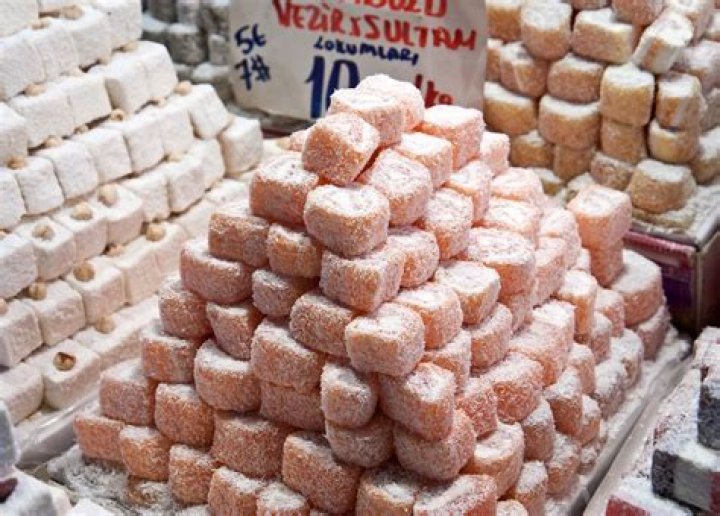What is traditional Turkish delight made of?