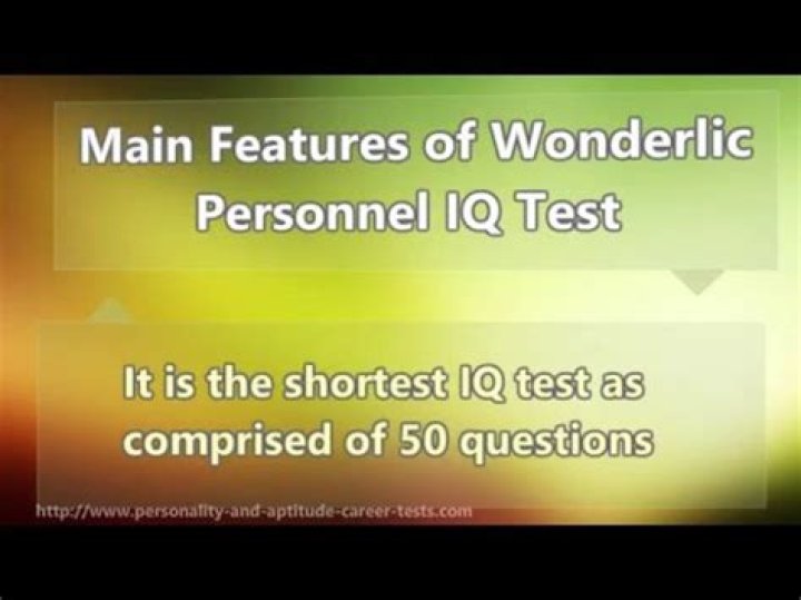 What is Wonderlic Personnel Test?