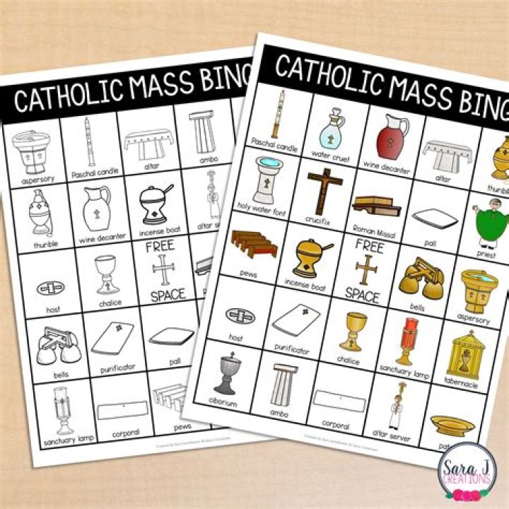 What items are used in a Catholic Mass?