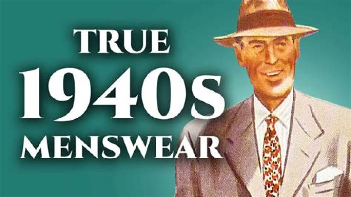 What kind of ties did men wear in the 1940s?