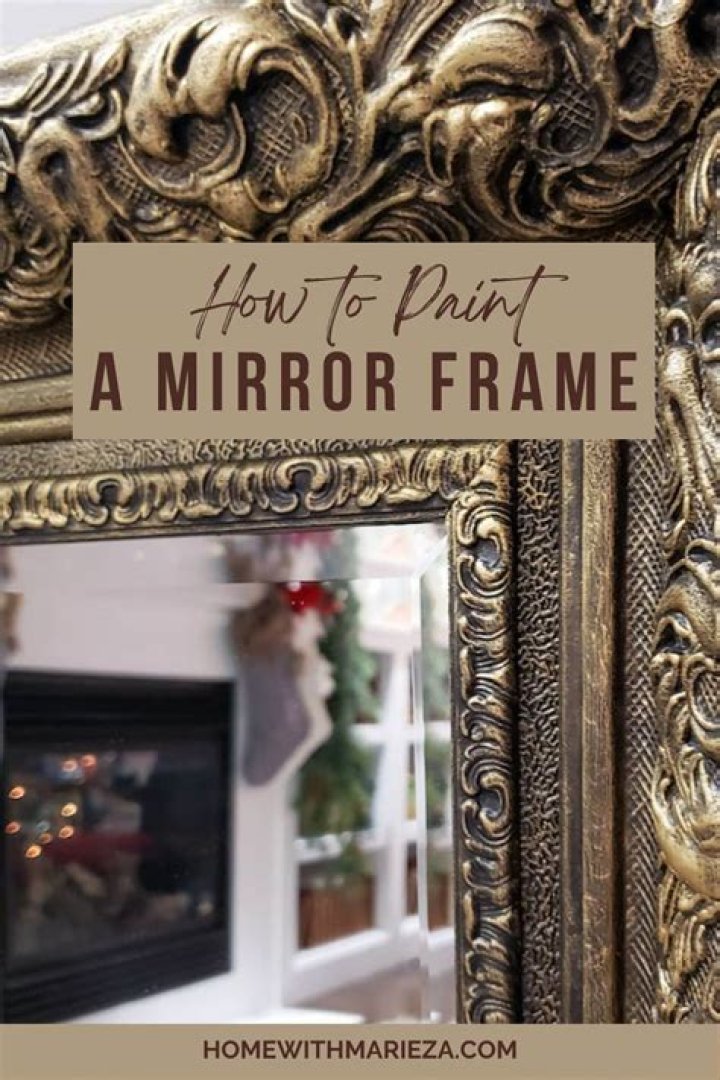 What paint do I use to paint a mirror frame?
