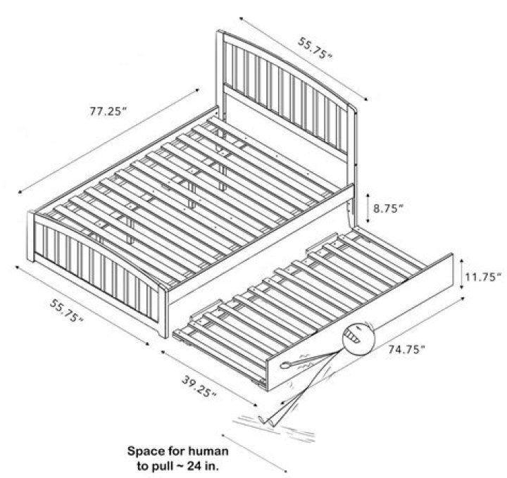 What size sheets fit a trundle bed?