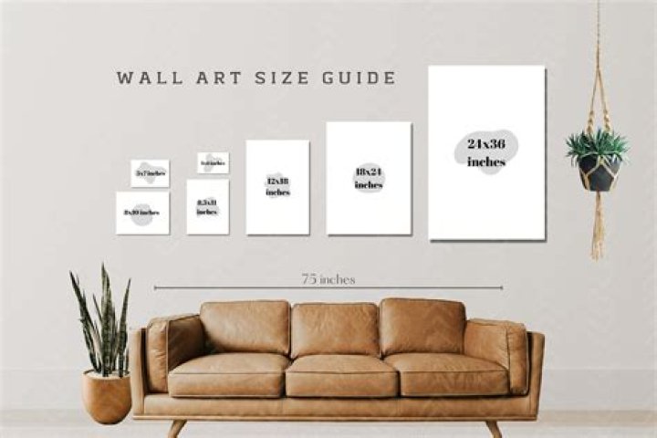What size wall art is too big?