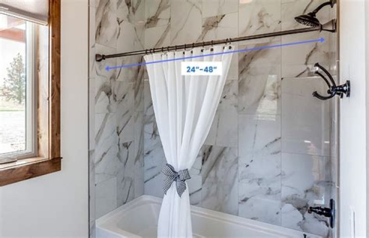 What sizes do shower curtain rods come in?