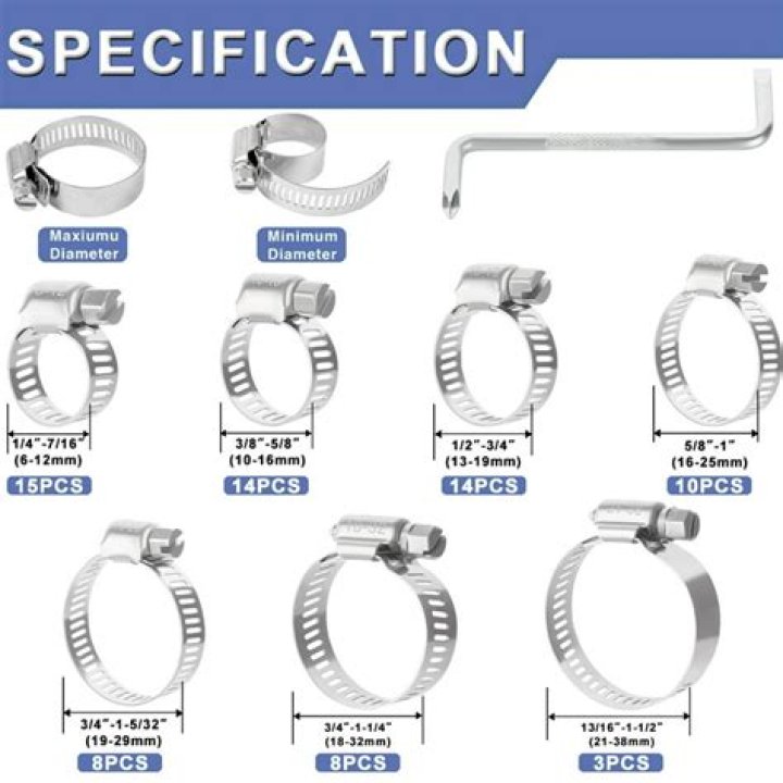 What sizes do spring clamps come in?
