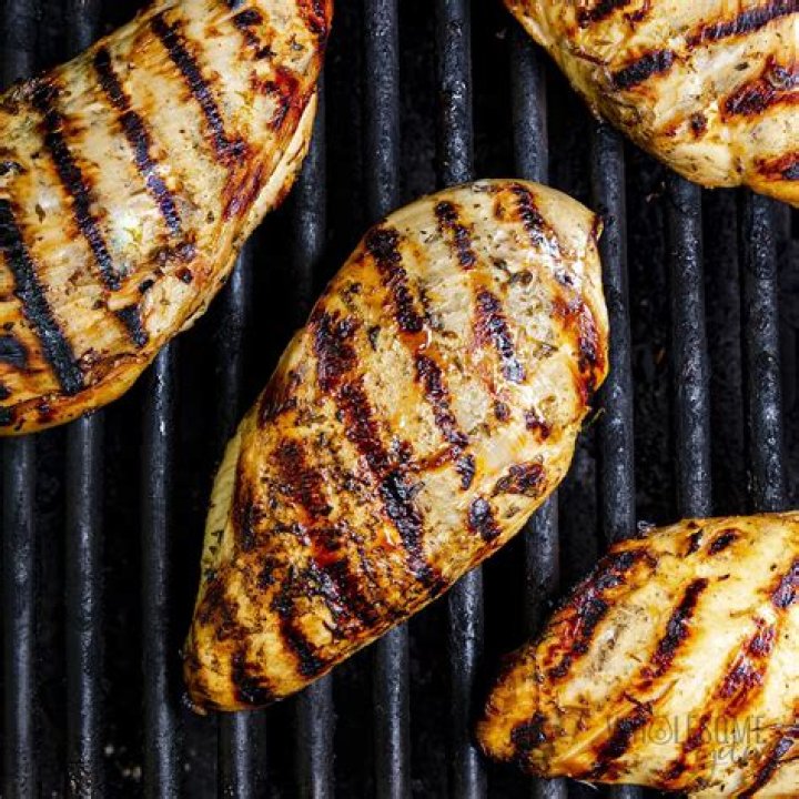 What temperature do you cook chicken breast on the BBQ?