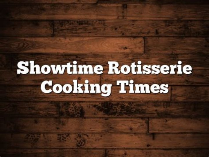 What temperature does a Showtime rotisserie cook at?