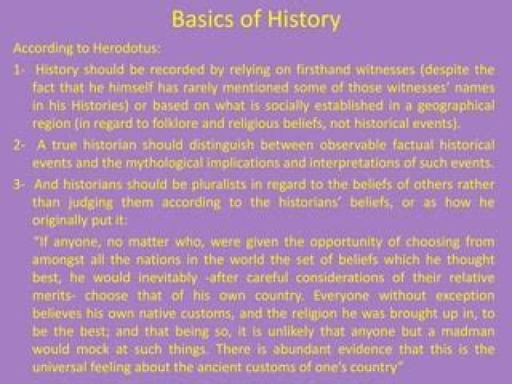 What was Herodotus Historical Method?