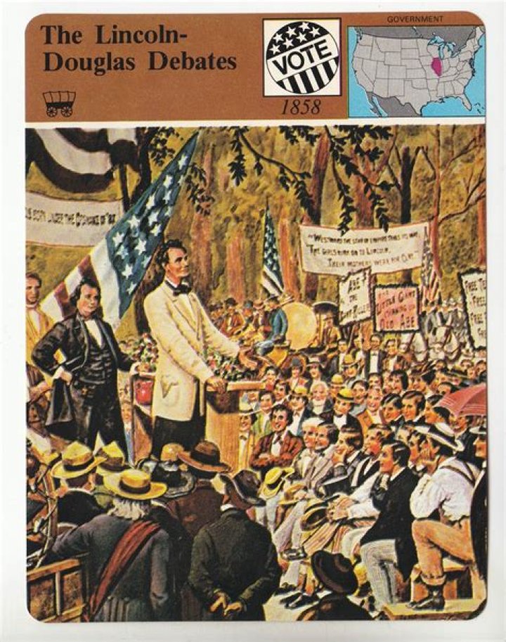 What were the major points of the Lincoln-Douglas debates?