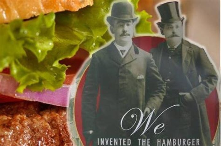 When was the American hamburger invented?