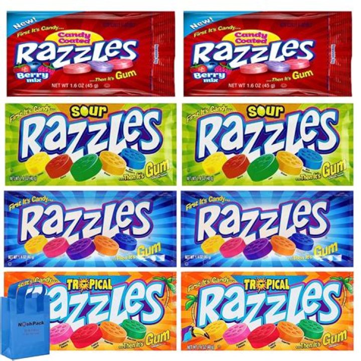 When were razzles candy invented?
