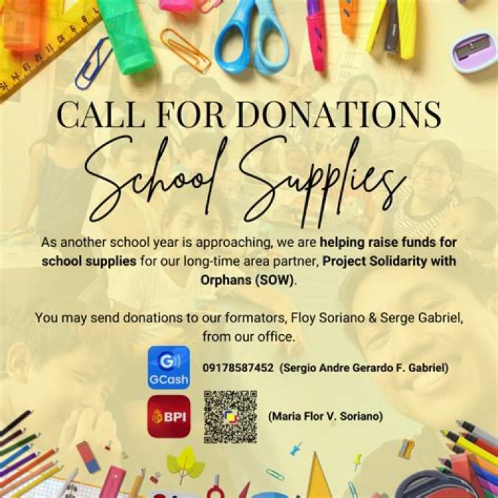 Where can you donate school supplies