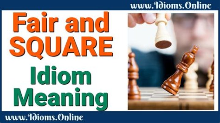 Where did the phrase fair and square come from?