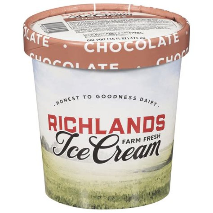 Where does ice cream at Richlands dairy farm come from?