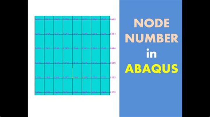 Where is node number in Abaqus?