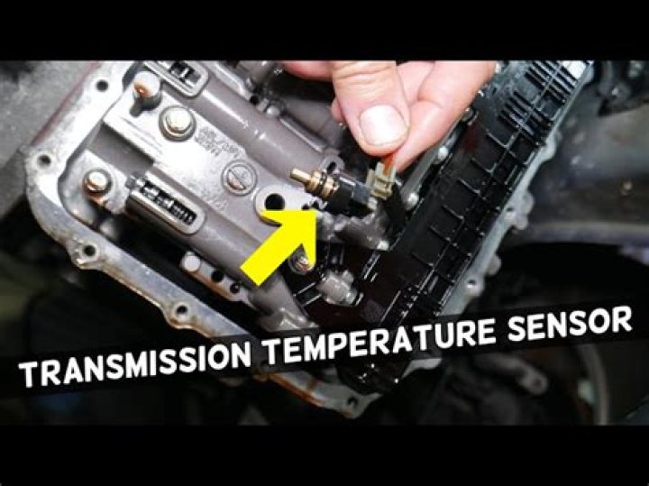 Where is the transmission temperature sensor located?