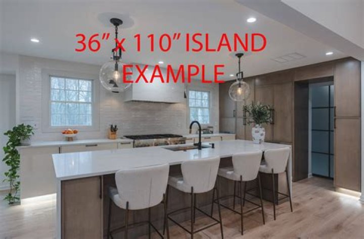 Where should a kitchen island be placed