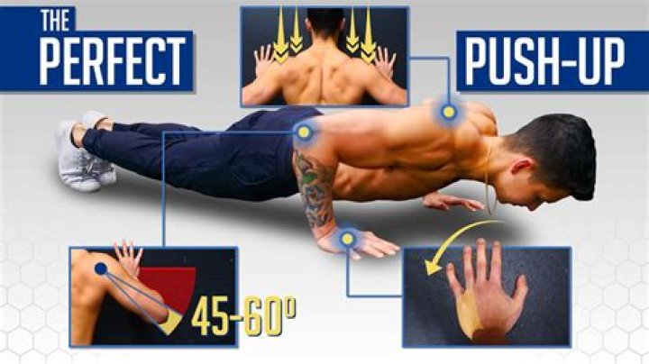 Where should my elbows be in a push-up?