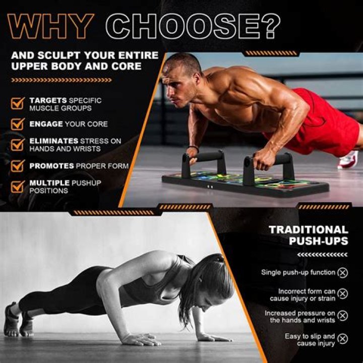 Where should your hands be for a push up?