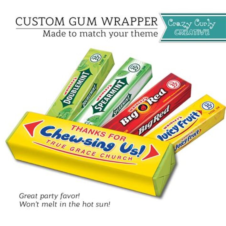Which gum wrapper is edible?