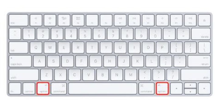 Which is the Alt key on a Mac?